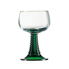 12 Römer Römergläser mit grünem Stiel Wirteglas 0,2l Weinrömer Glas Gläser