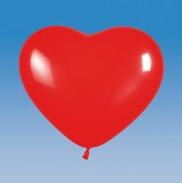 100 Herzluftballons, rot Herzballons Herz Ballon