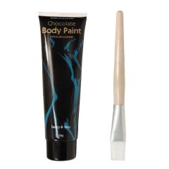 Bodypaint Schokolade + Pinsel Body Paint Körpermalfarbe