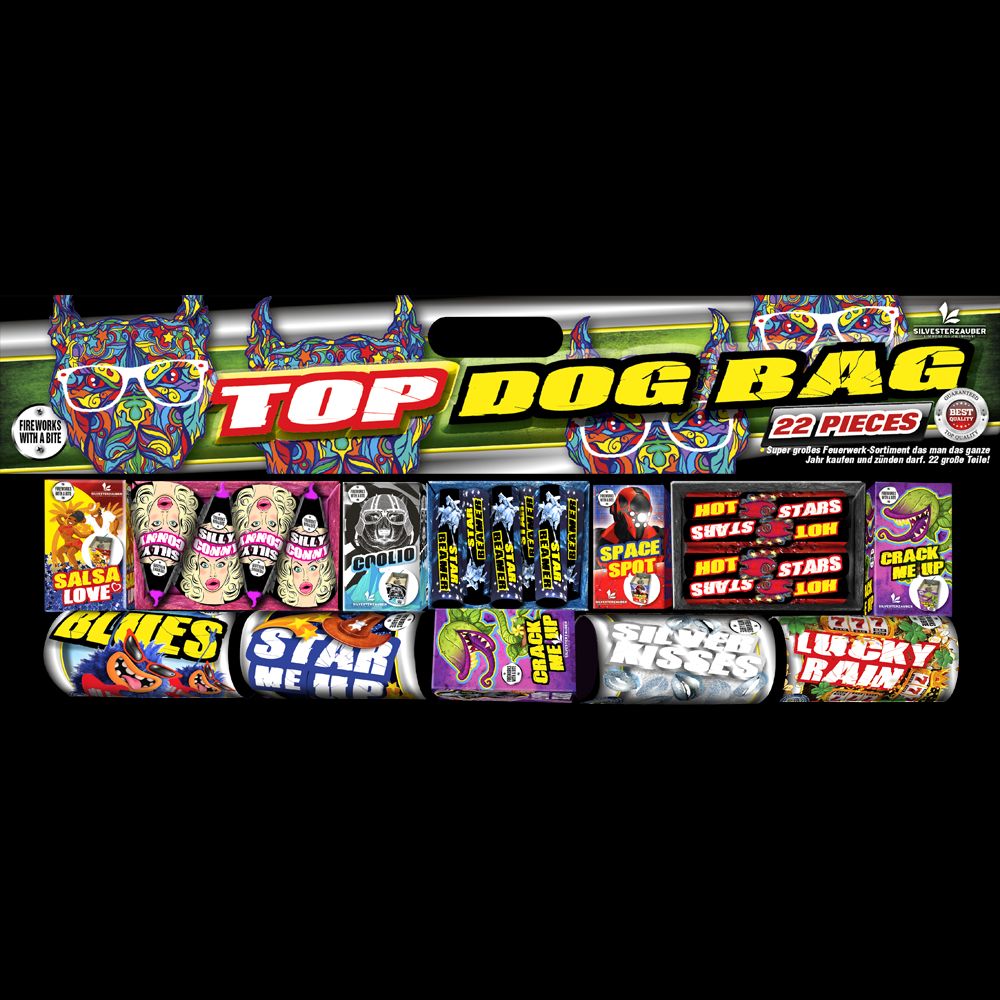 Top Dog Bag von Lesli - Super Fontänen- und Vulkan-Sortiment