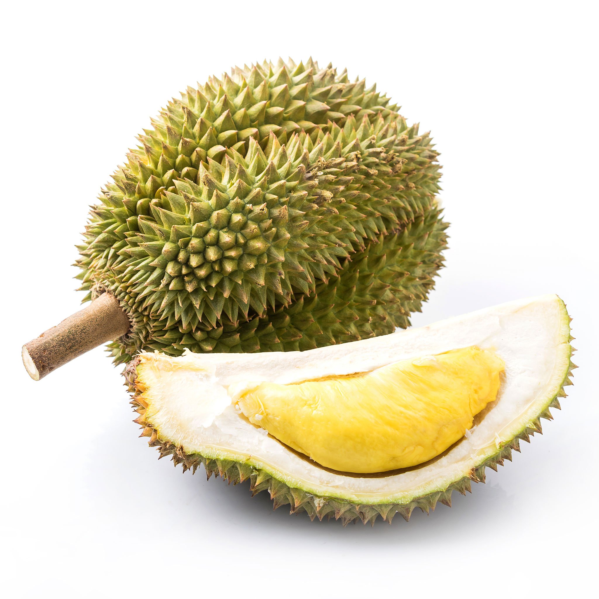1 Stück frische Durian Frucht Stinkfrucht süß saftig sehr aromatisch ca. 3 kg