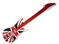 Aufblasbare Gitarre Luftgitarre Rockgitarre England aufblasbar