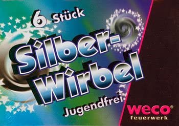 Weco Silberwirbel 6er silberne super Bodenkreisel